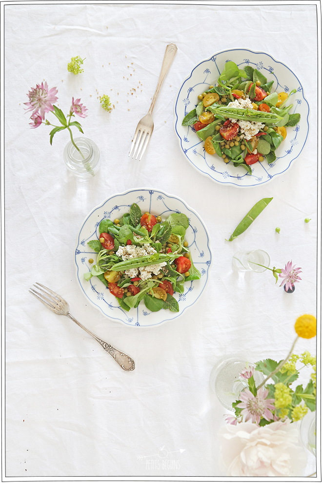 Petits Pois en salade - Recette Green - Petits Béguins