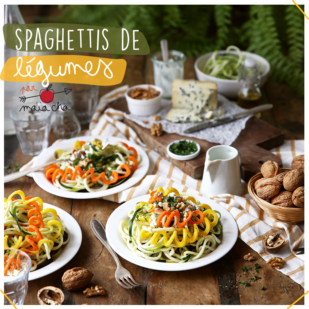 Spaghettis de Légumes - Recette facile - Maïa Chä