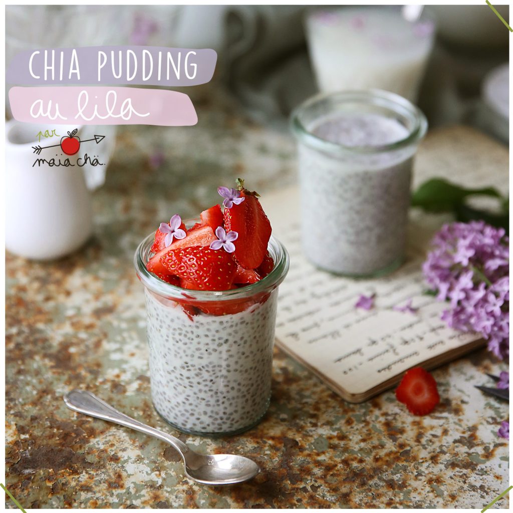 Chia Pudding au Lila - Recette Vegan - Maïa Chä