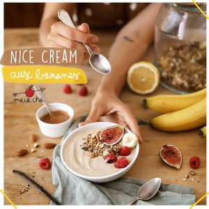 Nice Cream banane - Recette Vidéo Maïa Chä - À TABLE - Youtube
