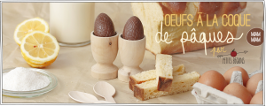 Oeuf chocolat à la coque de Pâques - Goûter - Petits Béguins