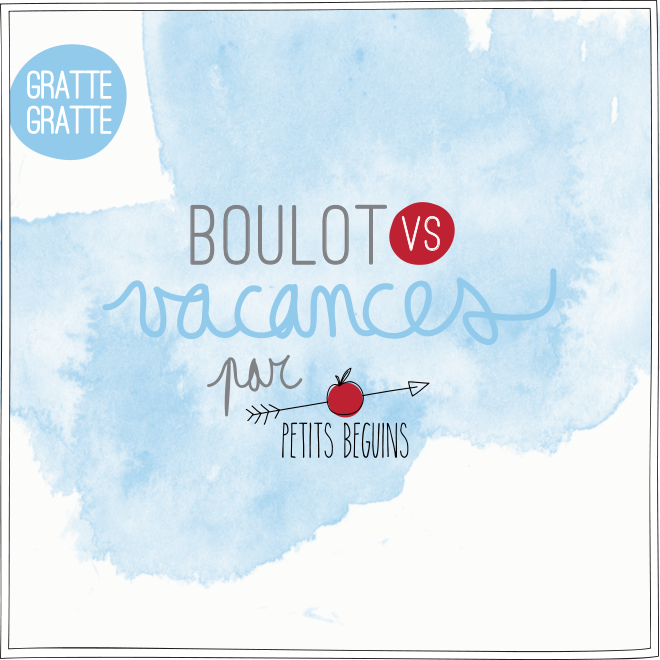 Vacances vs Boulot - Illustration Petits Béguins