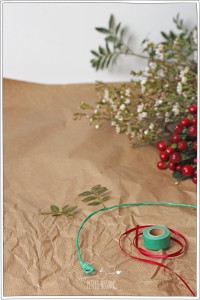 Couronne de Noël - Couronne de fleurs - DIY - Petits Béguins