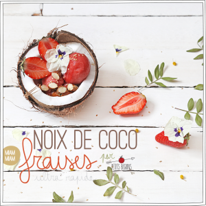 Noix de coco et Fraise - Dessert rapide - Petits Béguins
