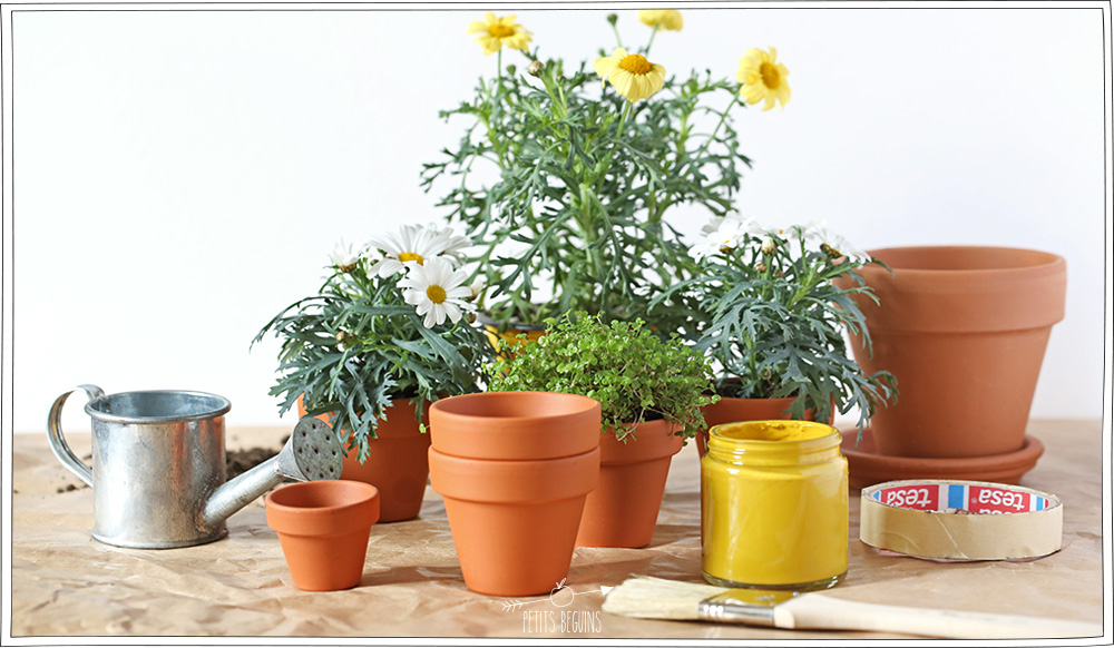 DIY - Pots de fleurs - Printemps - Petits Béguins