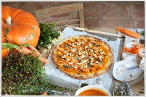 Pizza Potiron - Recette d'automne - Veggie - Petits Béguins